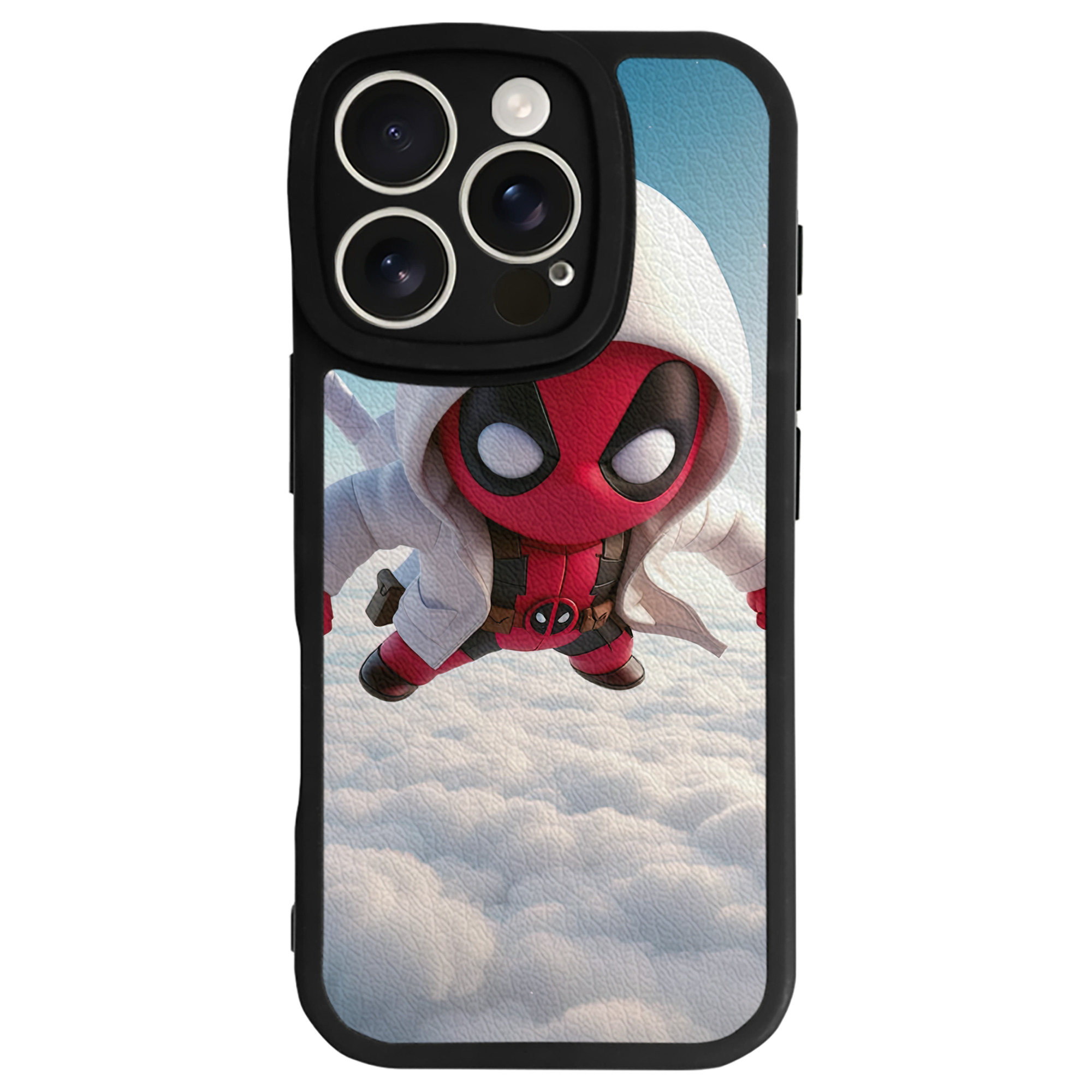 （画像用） Deadpool デッドプール 【iPhone 16シリーズ対応】シリコンスマホケース（レザー調） 材質：シリコン